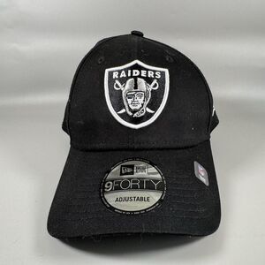 S Las Vegas Raiders NEW ERA‎ 9FORTY SnapBack Hat Cap Black- OSFM NWT